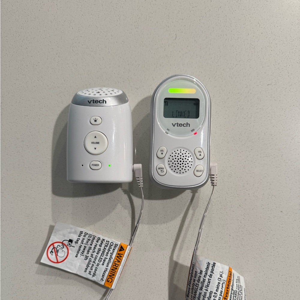 VTech White Baby Monitor Set